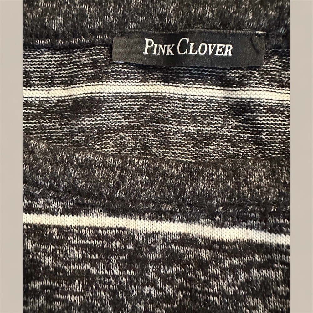 Pink Clover Black and Cream Knit Top - Picture 2 of 3